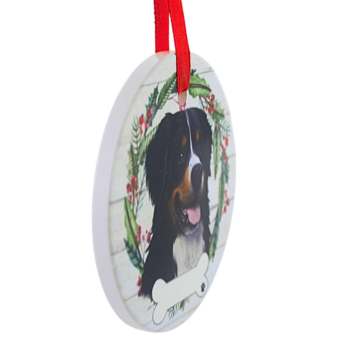 E & S Imports Ceramic Bernese Mt. Dog Ornament - - SBKGifts.com