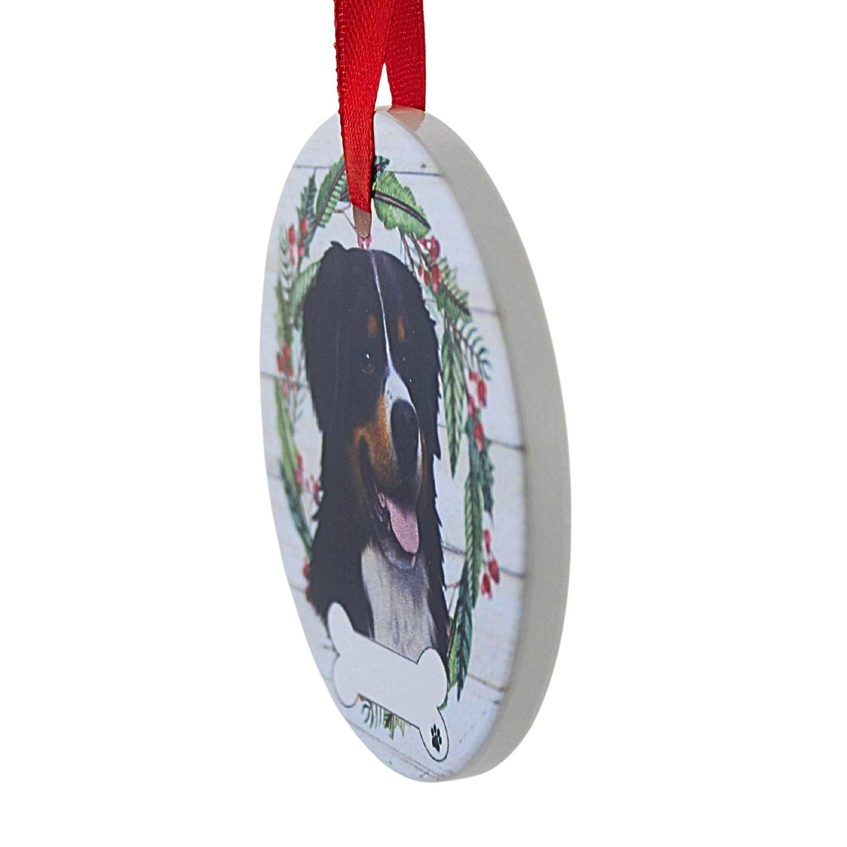 E & S Imports Ceramic Bernese Mt. Dog Ornament - - SBKGifts.com