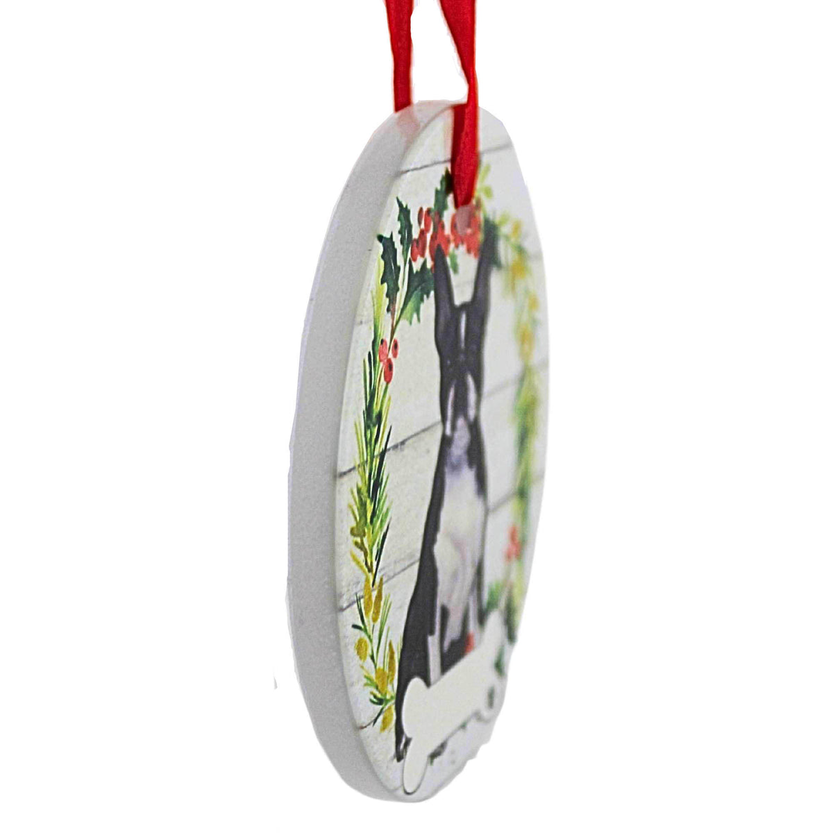 E & S Imports Ceramic Boston Terrier Ornament - - SBKGifts.com