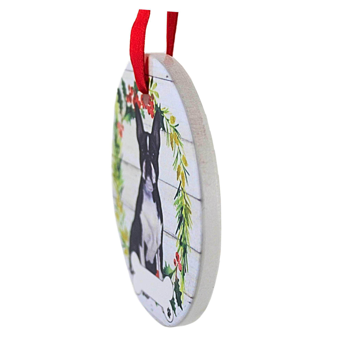 E & S Imports Ceramic Boston Terrier Ornament - - SBKGifts.com