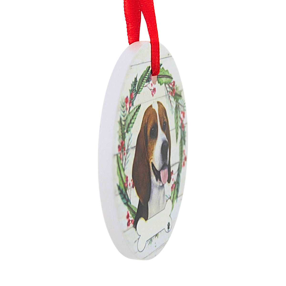 E & S Imports Ceramic Beagle Ornament - - SBKGifts.com