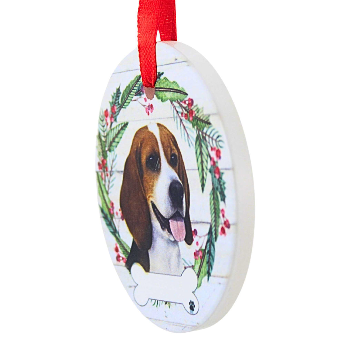 E & S Imports Ceramic Beagle Ornament - - SBKGifts.com