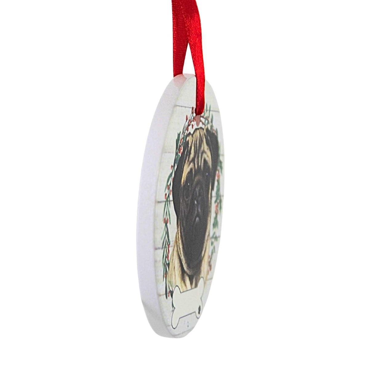 E & S Imports Ceramic Pug Ornament - - SBKGifts.com