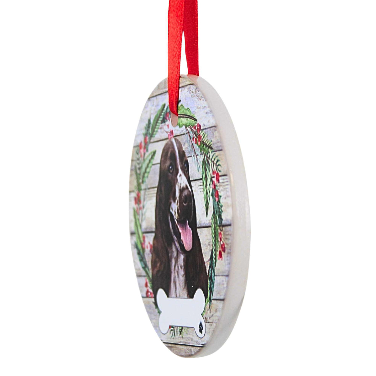 E & S Imports Ceramic Springer Spaniel Ornament - - SBKGifts.com