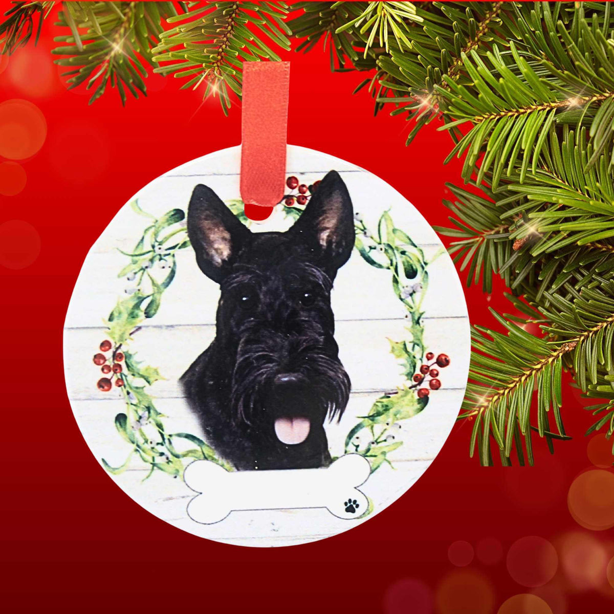 E & S Imports Ceramic Scottish Terrier Ornament - - SBKGifts.com