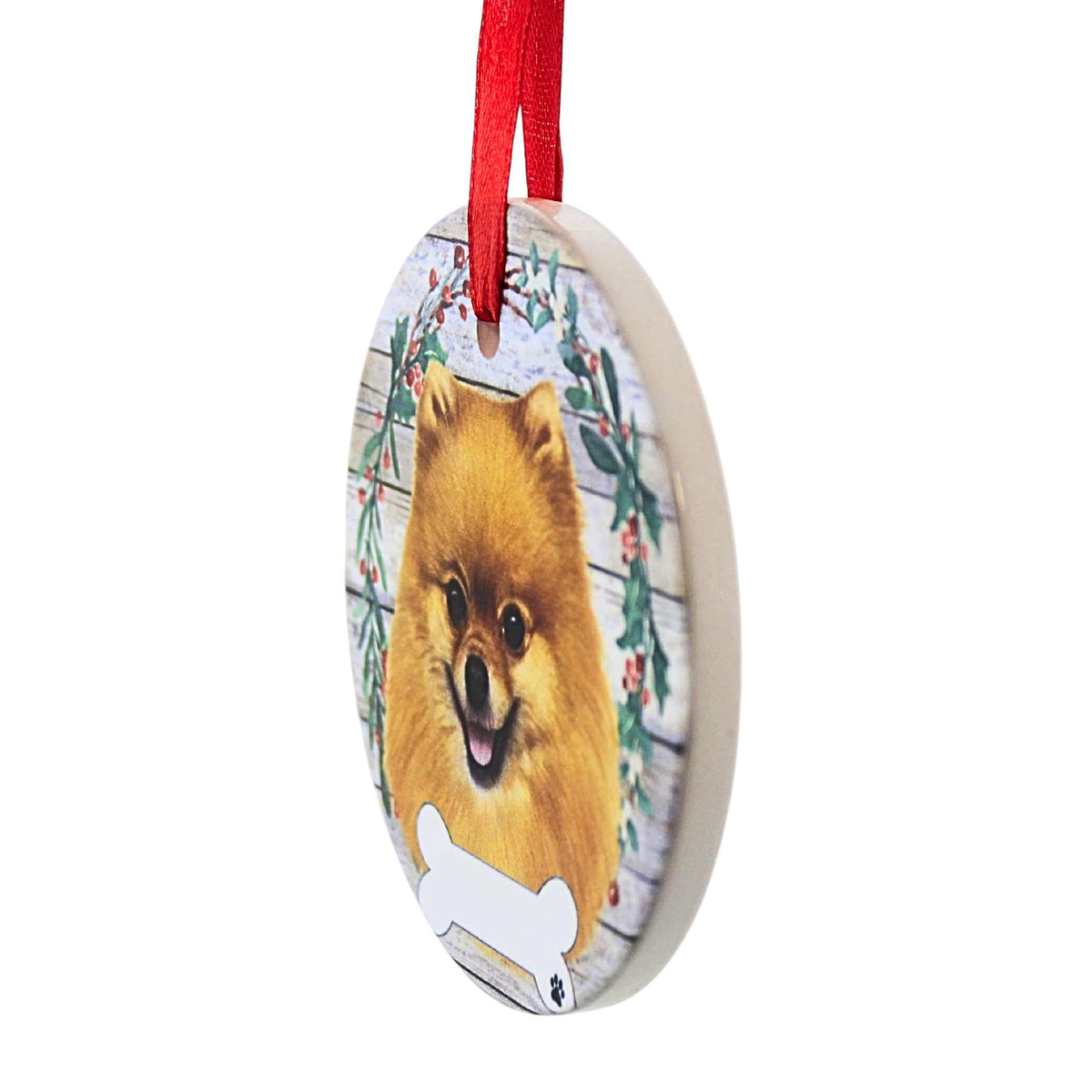 E & S Imports Ceramic Pomeranian Ornament - - SBKGifts.com