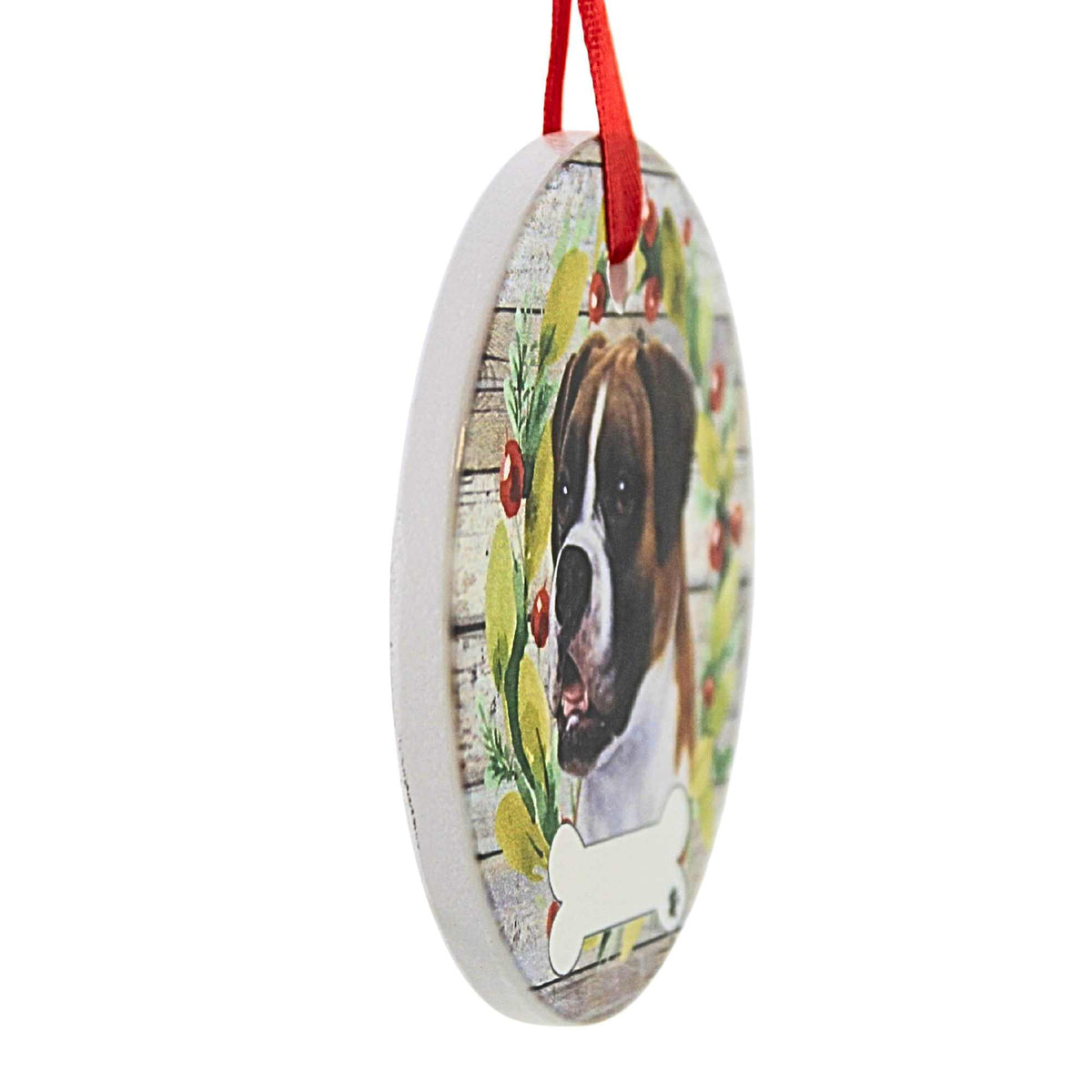 E & S Imports Ceramic Boxer Ornament - - SBKGifts.com
