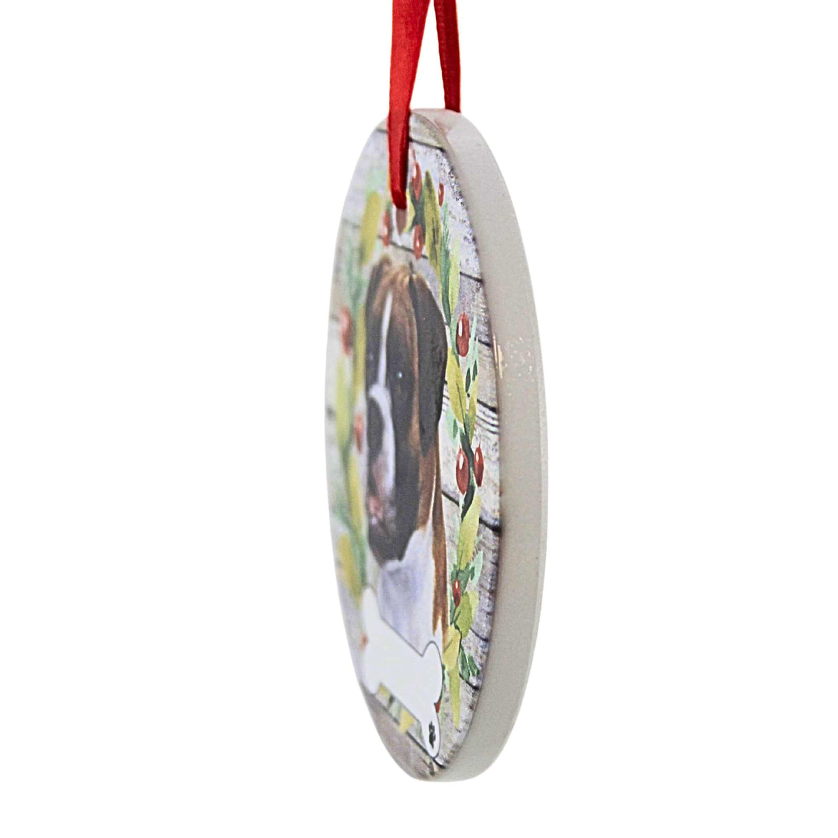 E & S Imports Ceramic Boxer Ornament - - SBKGifts.com