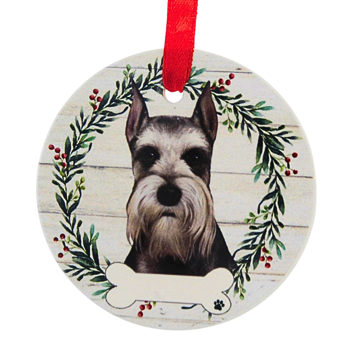 66527 Ceramic Schnauzer Ornament 55034