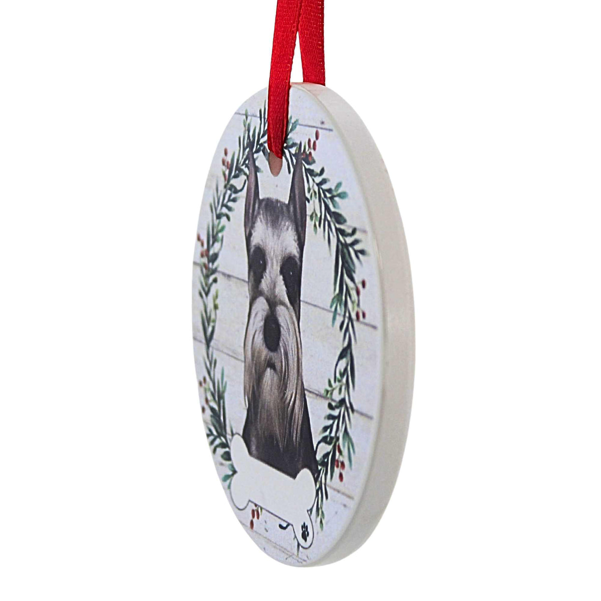 E & S Imports Ceramic Schnauzer Ornament - - SBKGifts.com