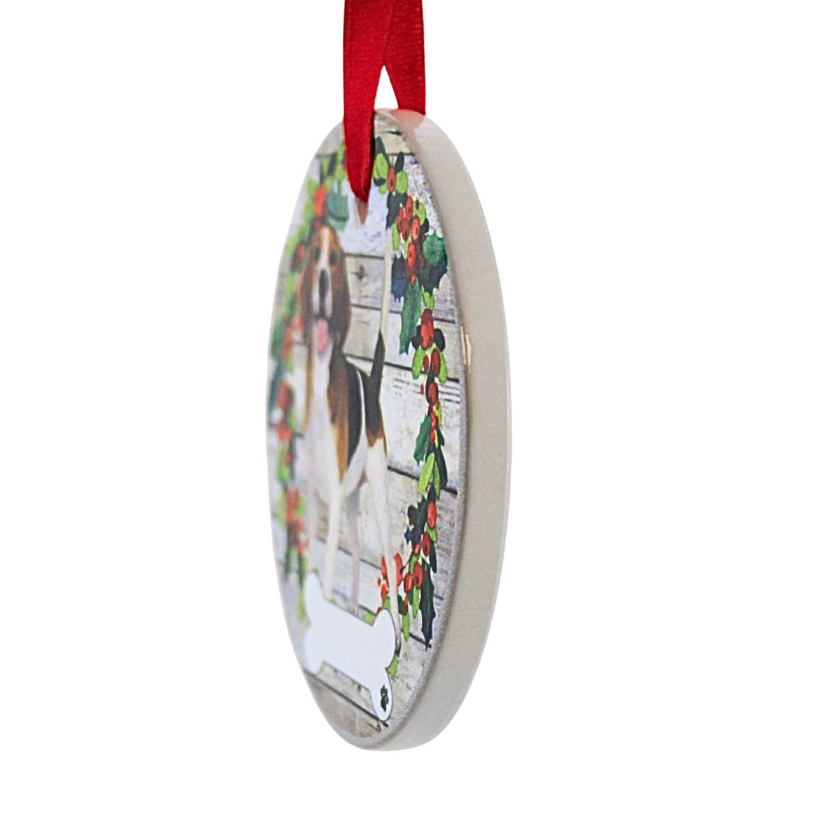E & S Imports Ceramic Beagle Ornament - - SBKGifts.com