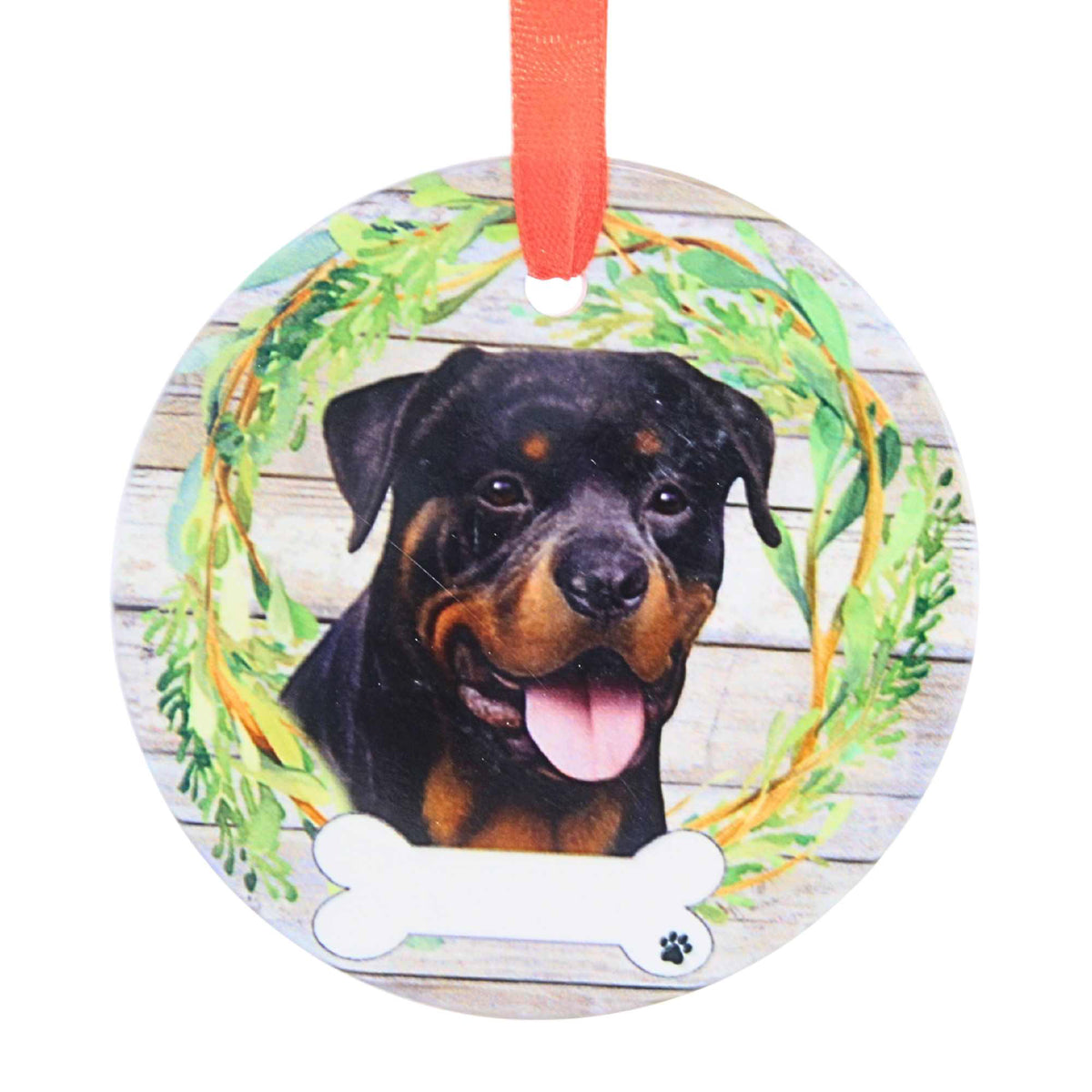 66530 Ceramic Rottweiler Ornament 55033