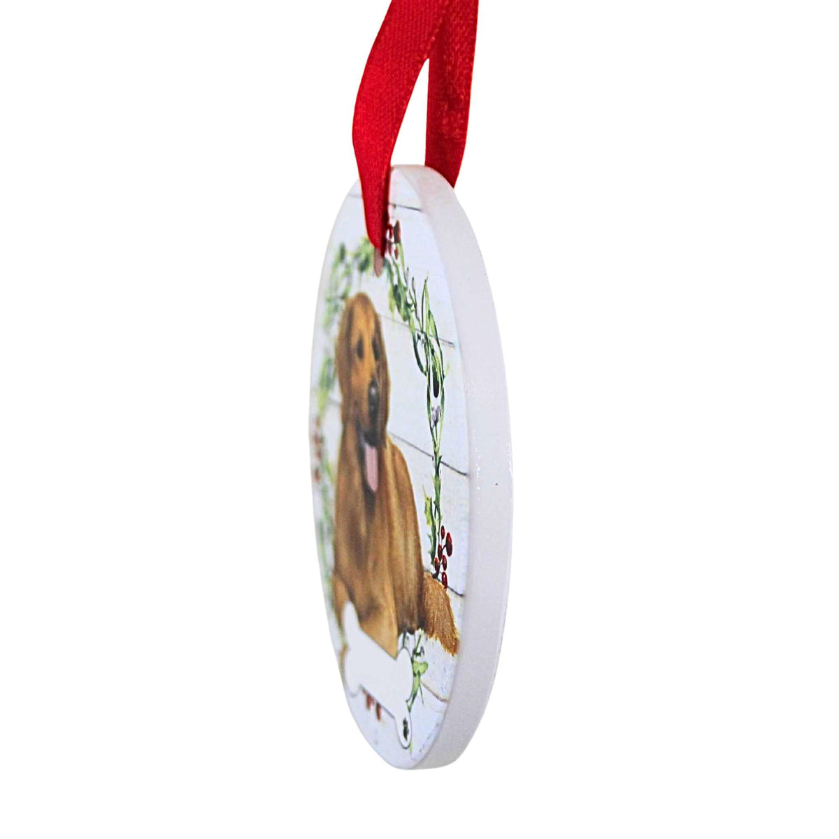 E & S Imports Ceramic Golden Retriever Ornament - - SBKGifts.com