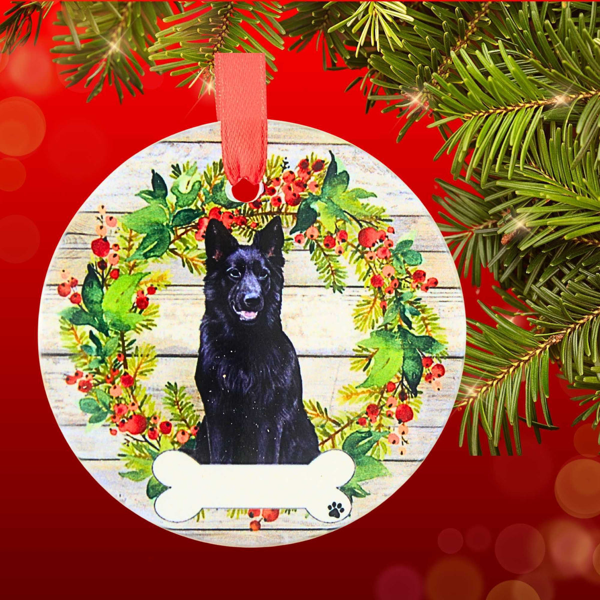 E & S Imports Ceramic German Shepherd Ornament - - SBKGifts.com
