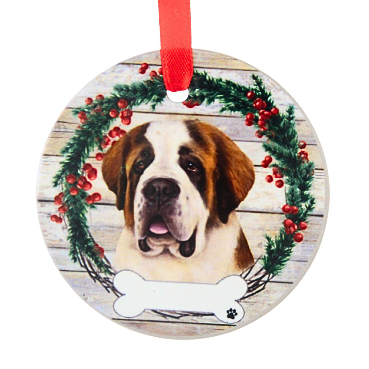 66537 Ceramic St. Bernard Ornament 55050