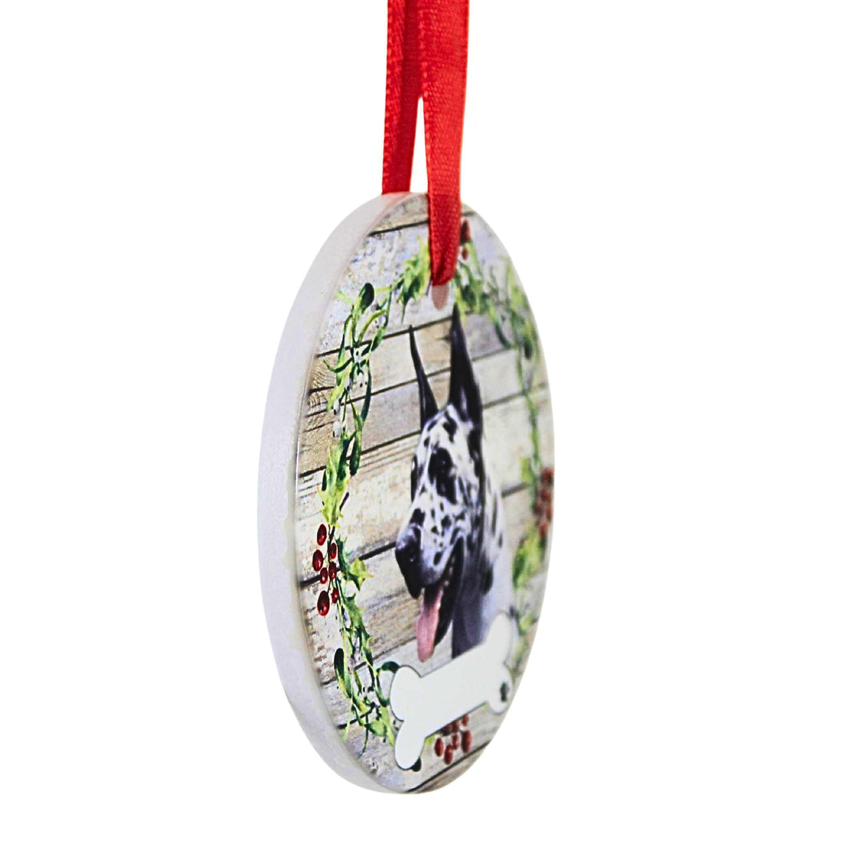 E & S Imports Ceramic Harlequin Great Dane Ornament - - SBKGifts.com