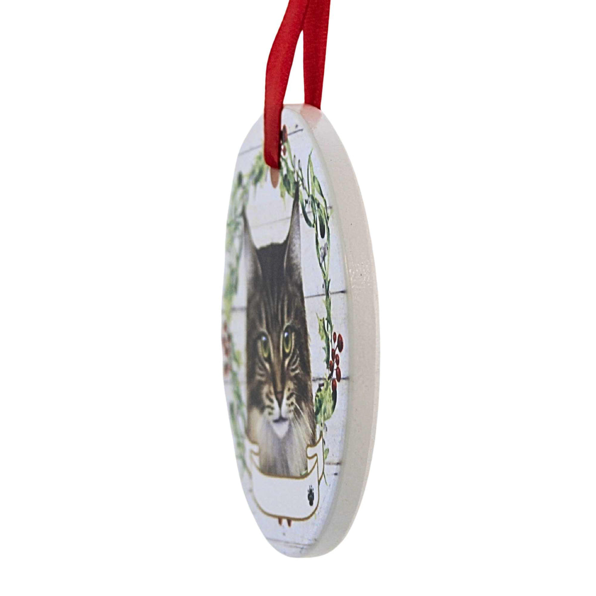 E & S Imports Ceramic Maine Coon Cat Ornament - - SBKGifts.com