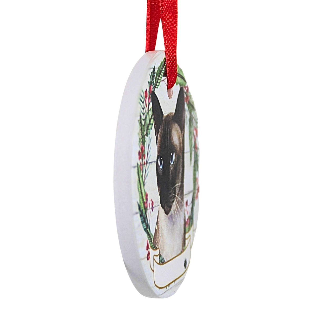 E & S Imports Ceramic Siamese Cat Ornament - - SBKGifts.com