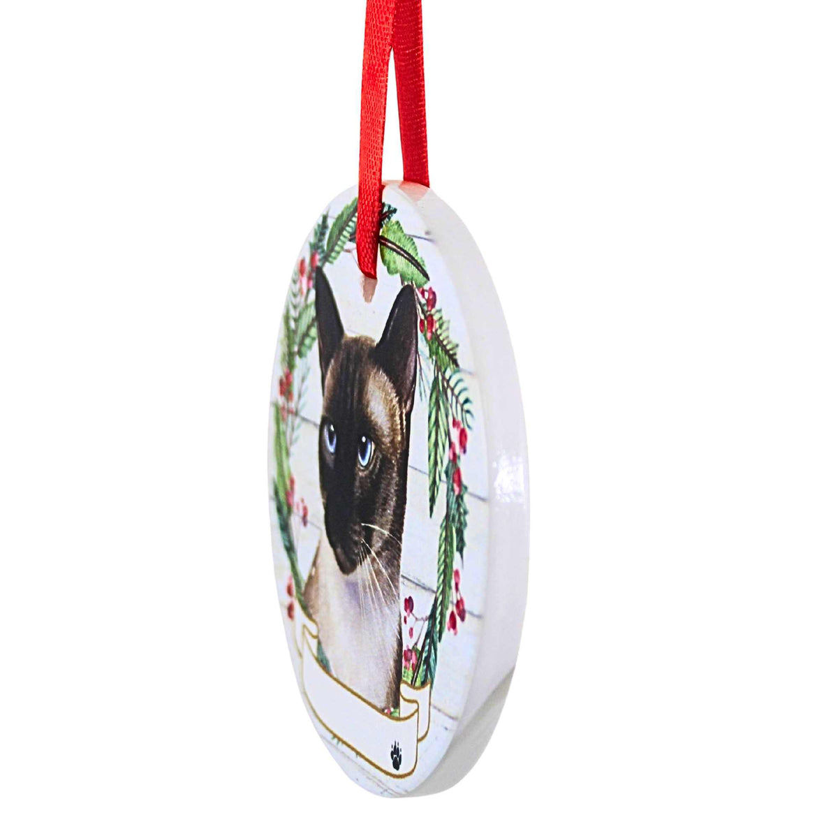 E & S Imports Ceramic Siamese Cat Ornament - - SBKGifts.com