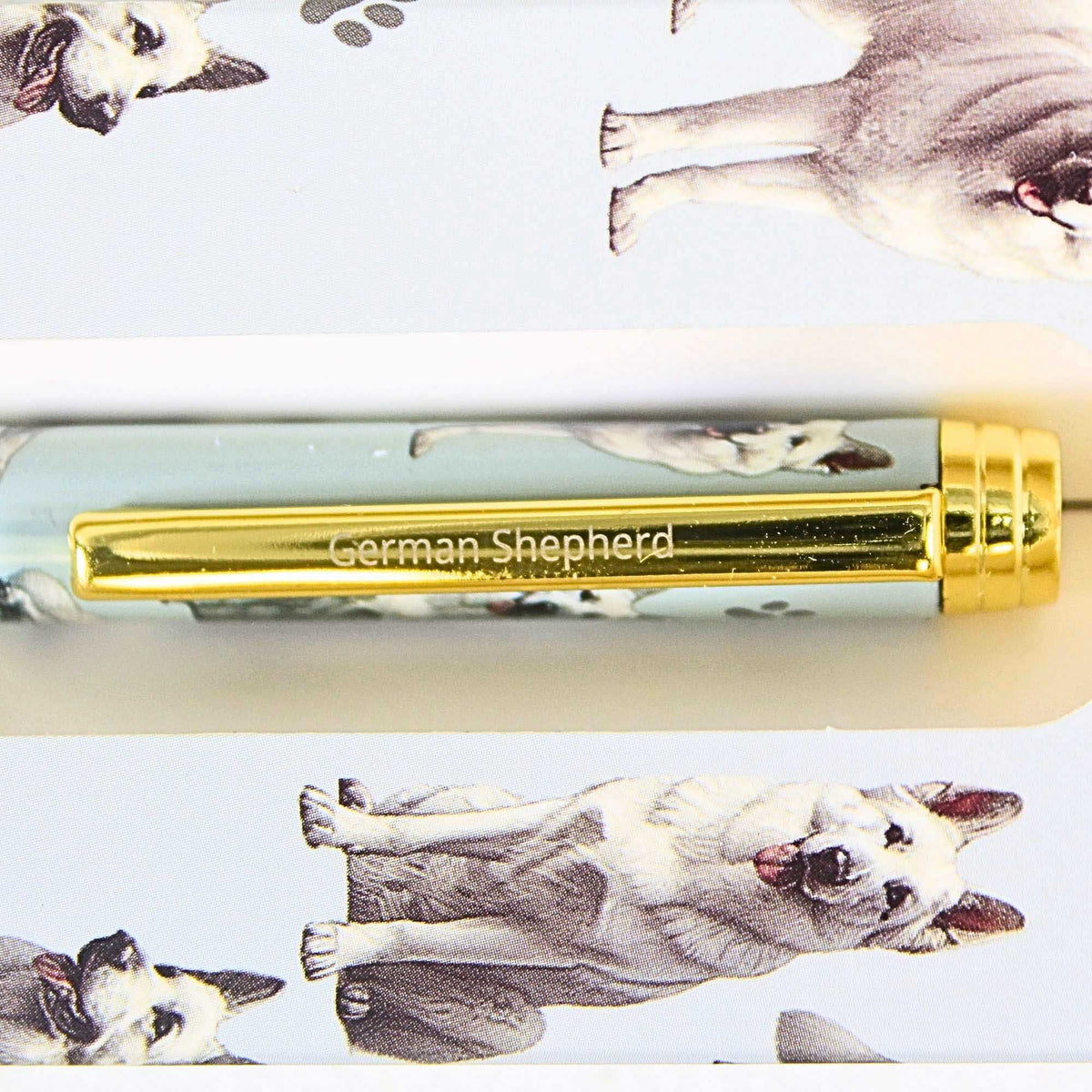 E & S Imports White German Shepherd Ballpoint Pen - - SBKGifts.com