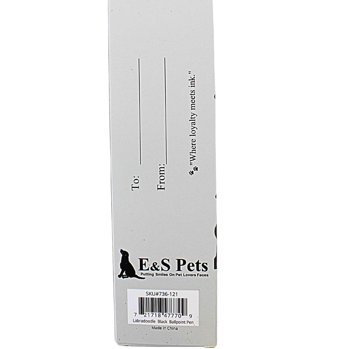 E & S Imports Black Labradoodle Ballpoint Pen - - SBKGifts.com