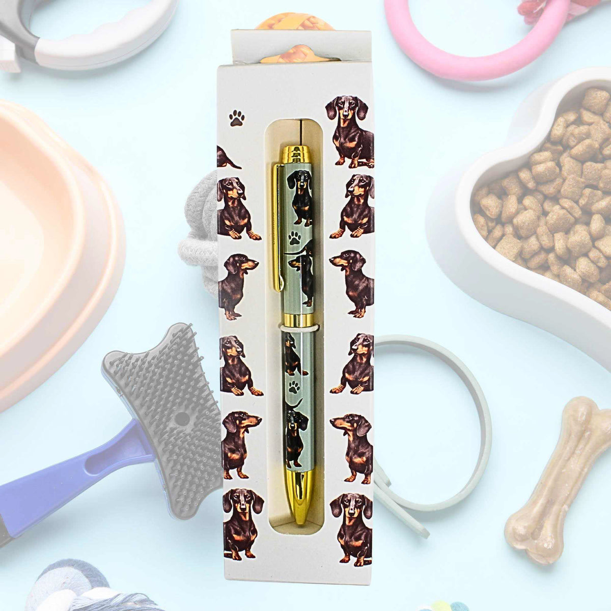 E & S Imports Black Dachshund Ballpoint Pen - - SBKGifts.com
