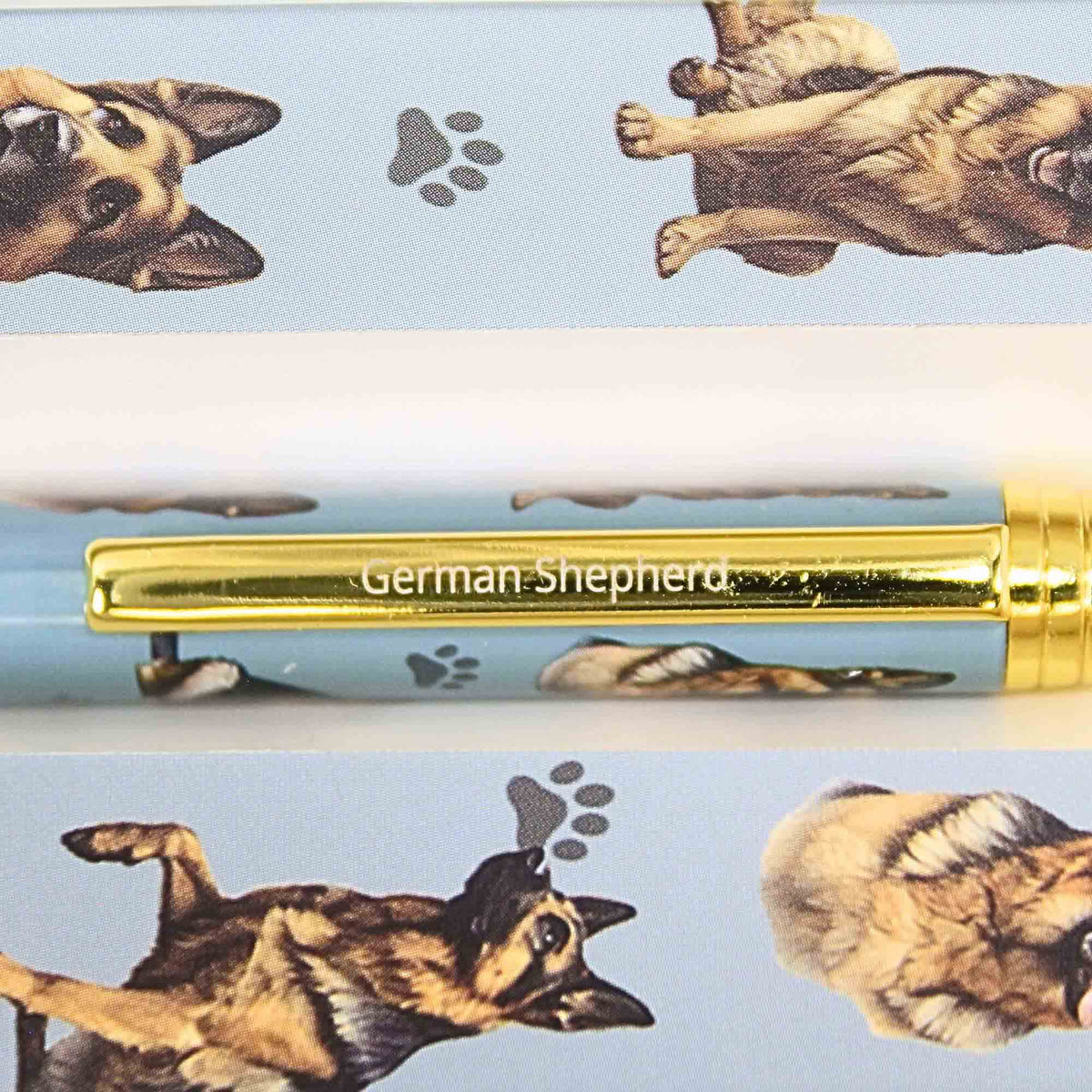 E & S Imports German Shepherd, Light Blue Ballpoint Pen - - SBKGifts.com