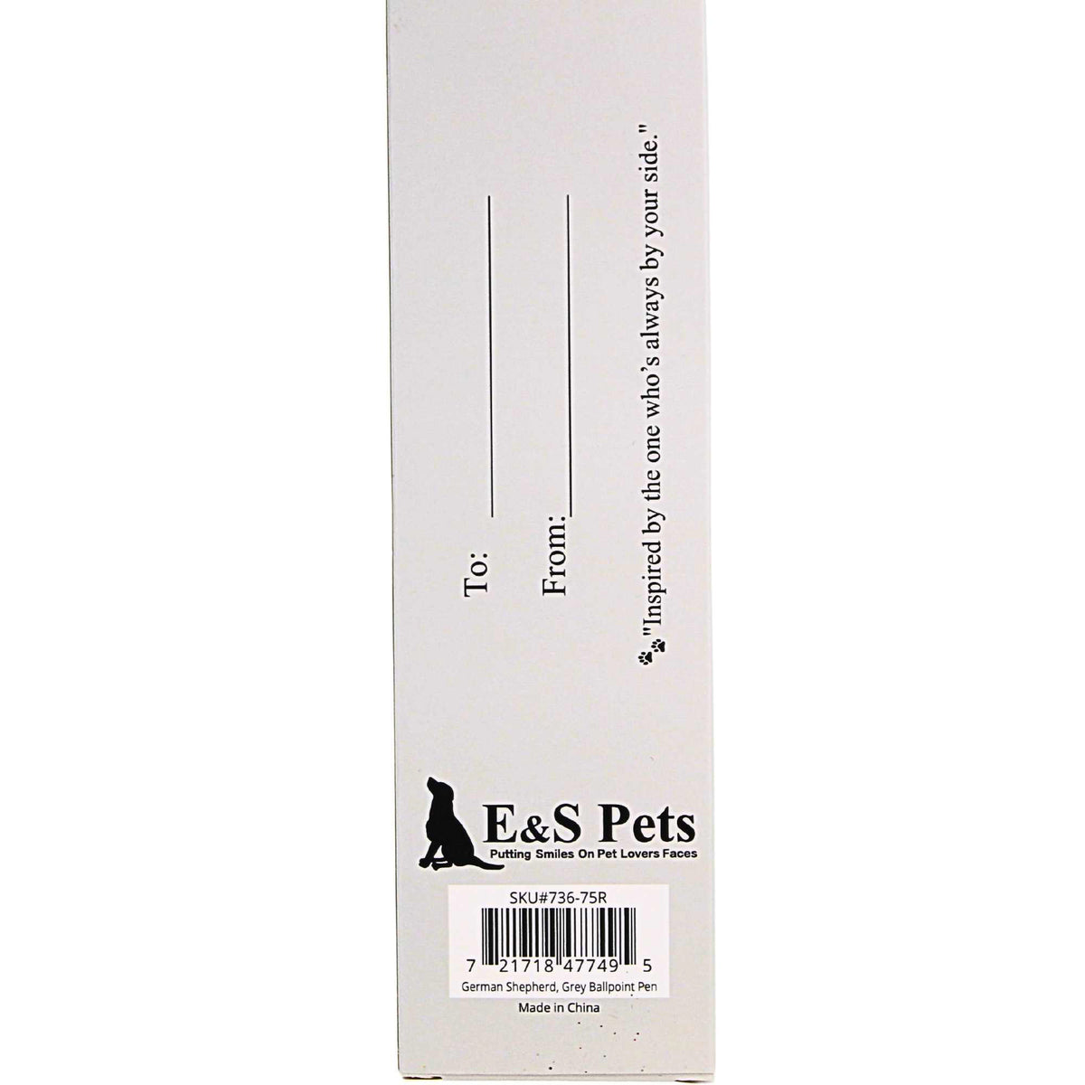 E & S Imports German Shepherd, Grey Ballpoint Pen - - SBKGifts.com