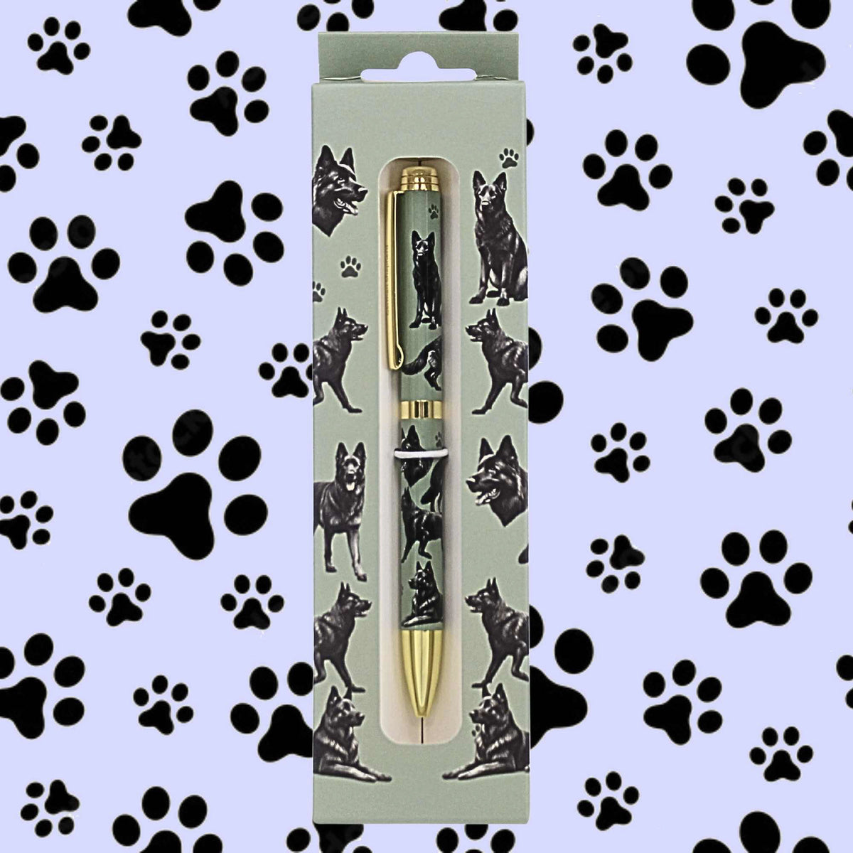 E & S Imports Black German Shepherd Ballpoint Pen - - SBKGifts.com