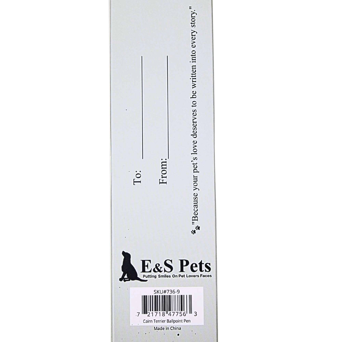 E & S Imports Cairn Terrier Ballpoint Pen - - SBKGifts.com
