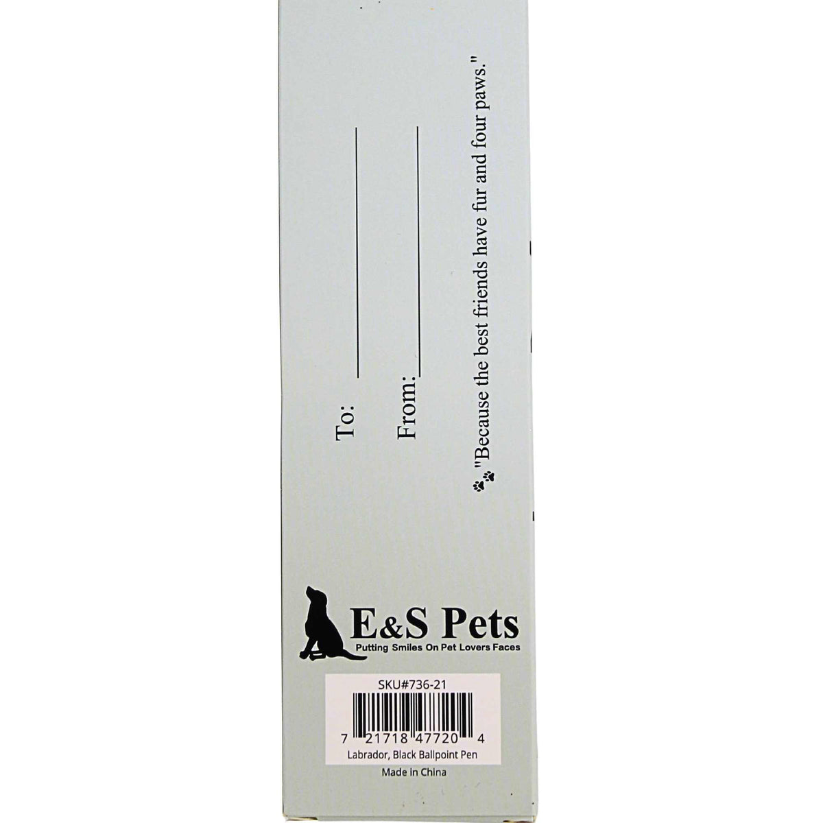E & S Imports Black Labrador Ballpoint Pen - - SBKGifts.com