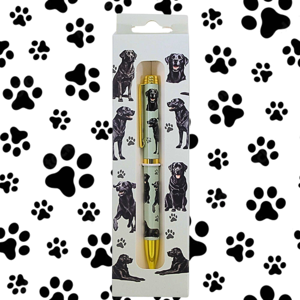 E & S Imports Black Labrador Ballpoint Pen - - SBKGifts.com