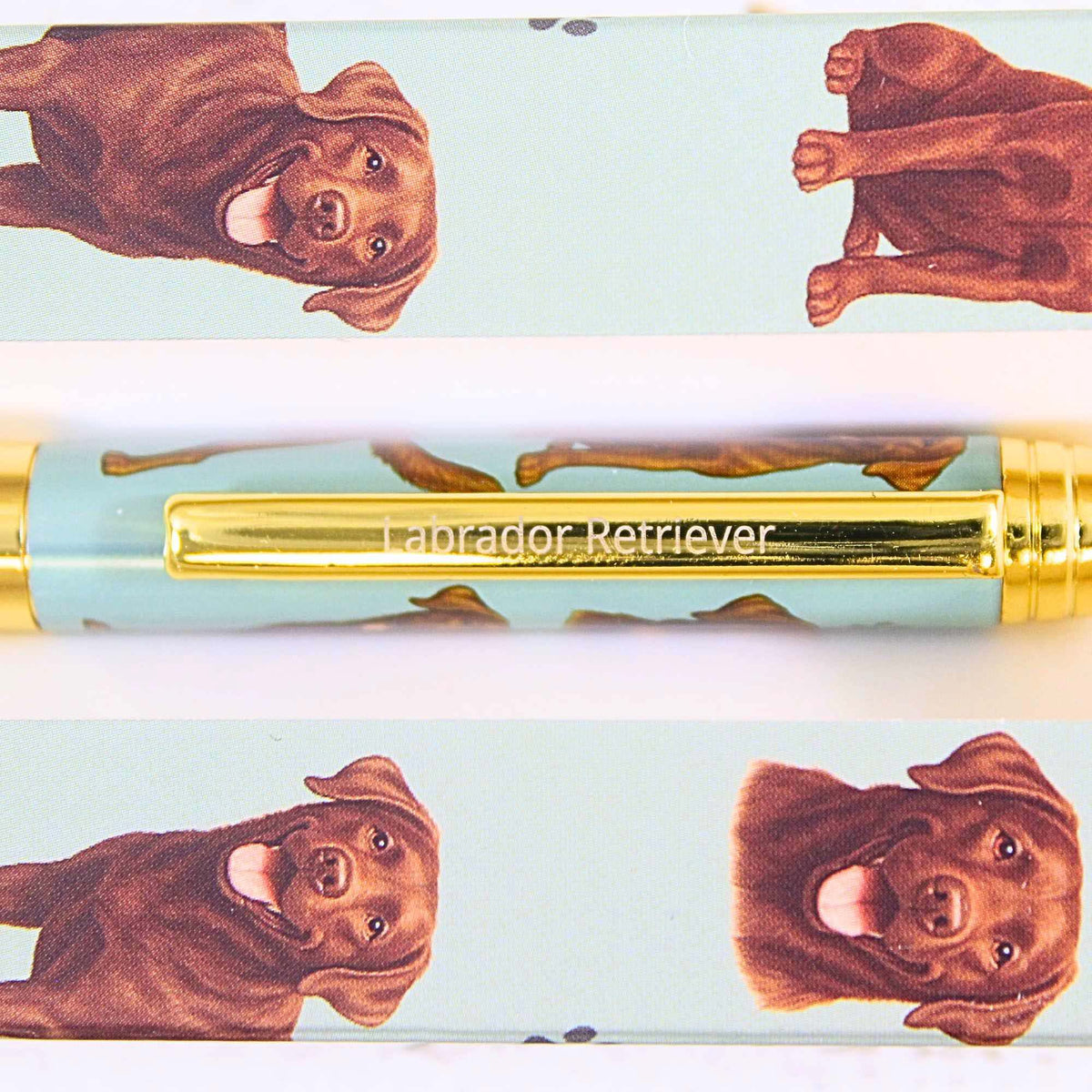 E & S Imports Chocolate Labrador Ballpoint Pen - - SBKGifts.com