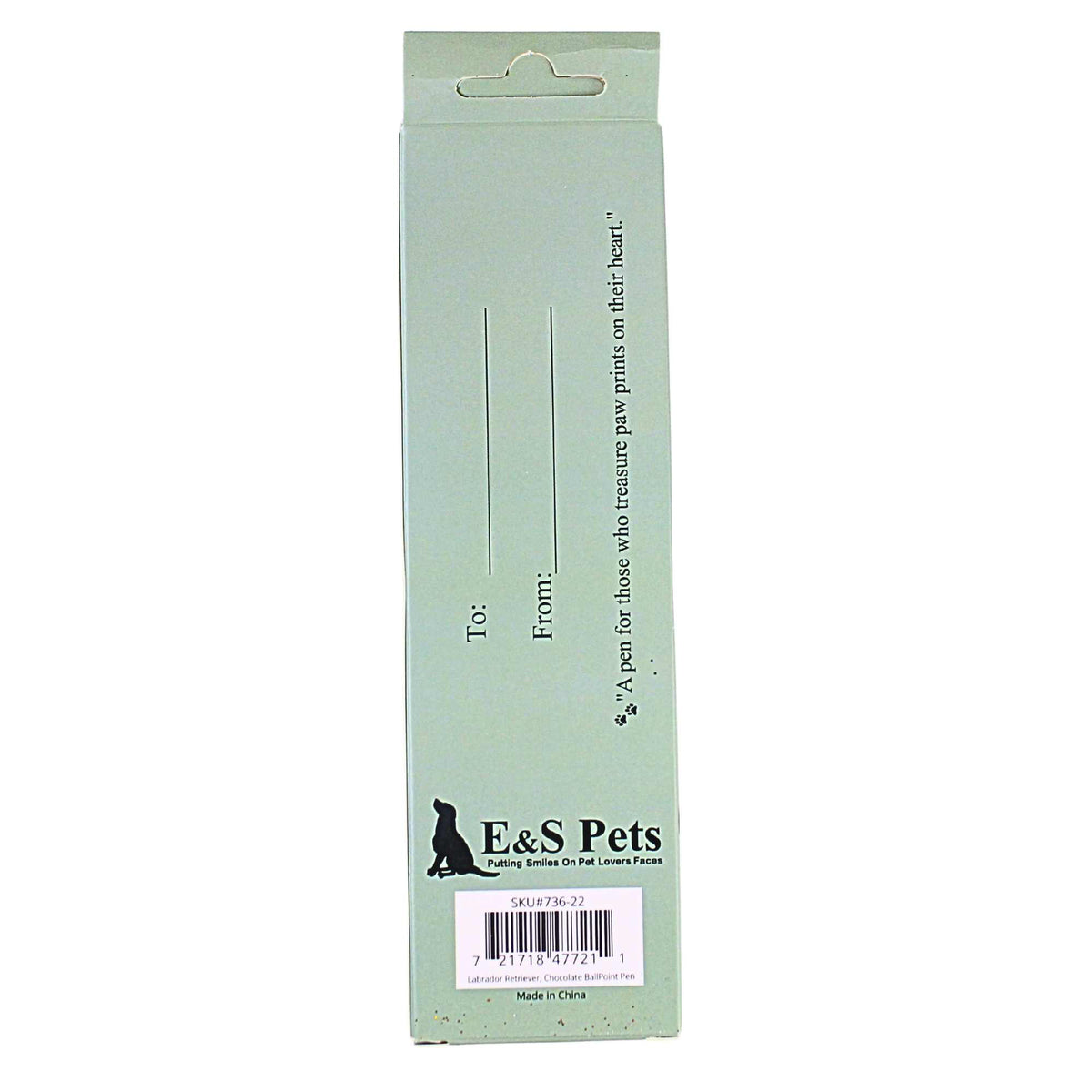 E & S Imports Chocolate Labrador Ballpoint Pen - - SBKGifts.com