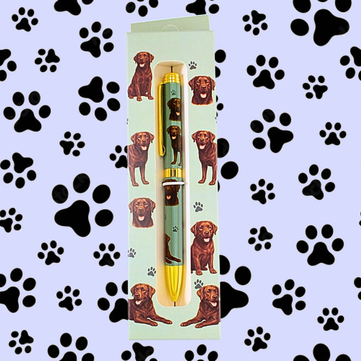 E & S Imports Chocolate Labrador Ballpoint Pen - - SBKGifts.com