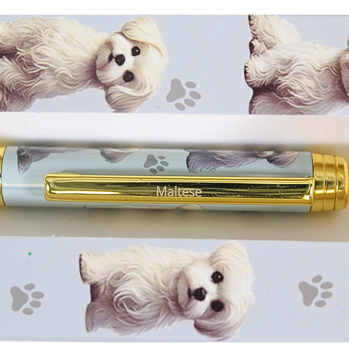 E & S Imports Maltese Ballpoint Pen - - SBKGifts.com