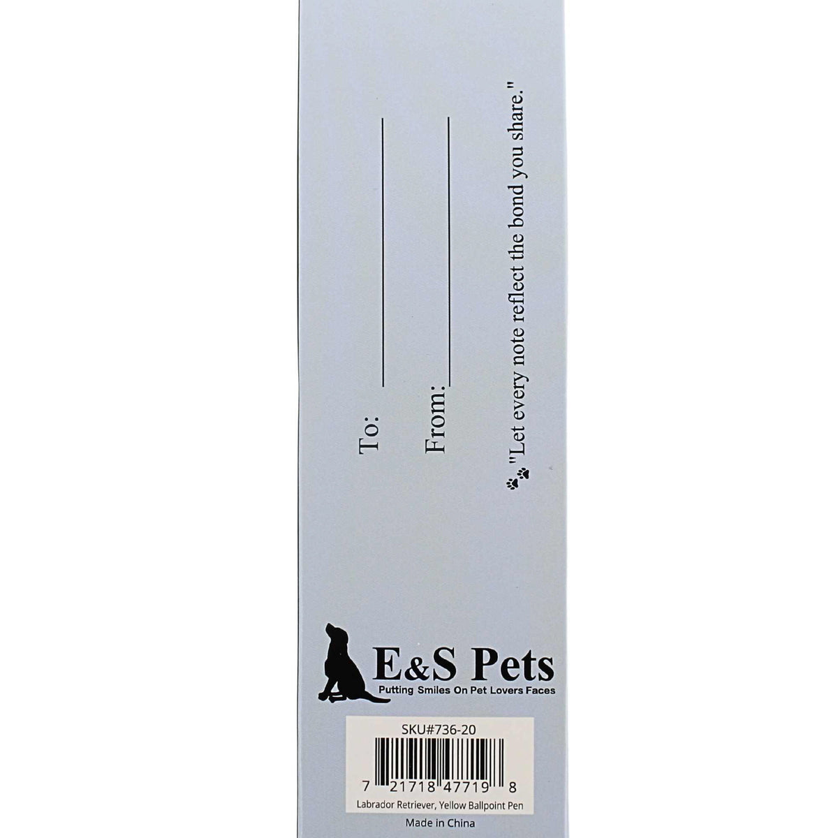 E & S Imports Yellow Labrador Ballpoint Pen - - SBKGifts.com