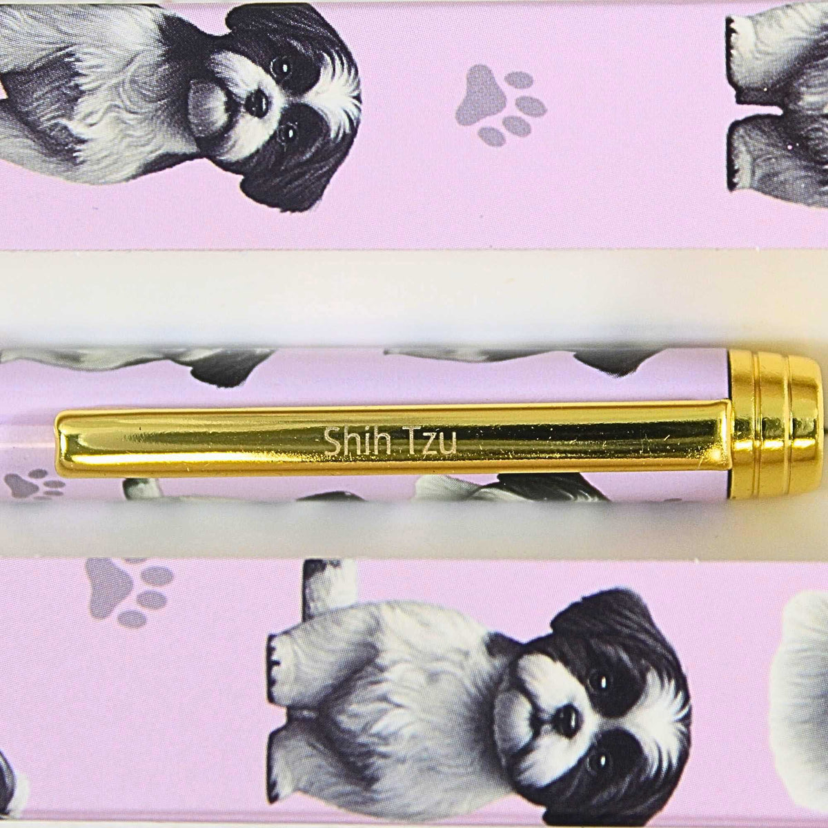 E & S Imports Black And White Shih Tzu Ballpoint Pen - - SBKGifts.com