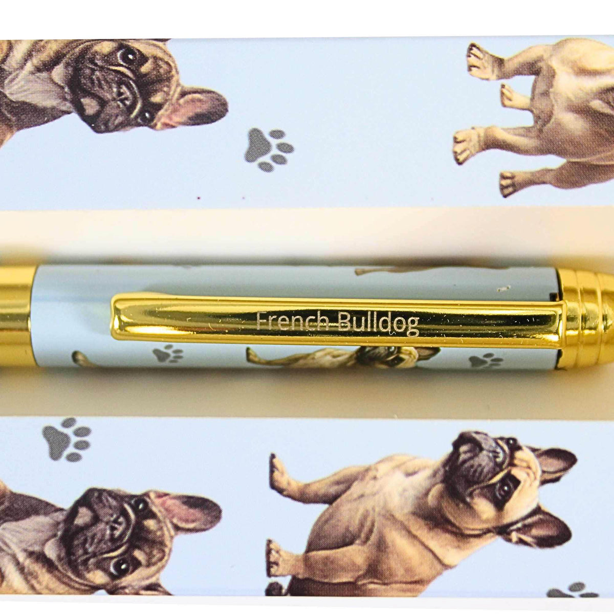 E & S Imports French Bulldog, Teal Ballpoint Pen - - SBKGifts.com