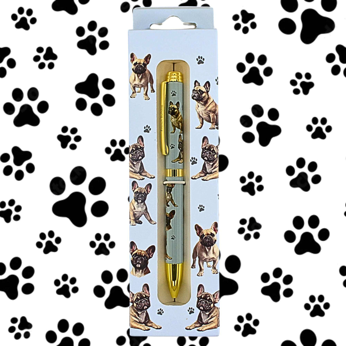 E & S Imports French Bulldog, Teal Ballpoint Pen - - SBKGifts.com