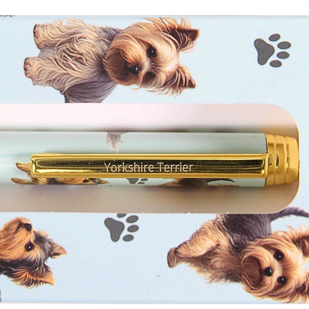 E & S Imports Yorkie, Teal Ballpoint Pen - - SBKGifts.com