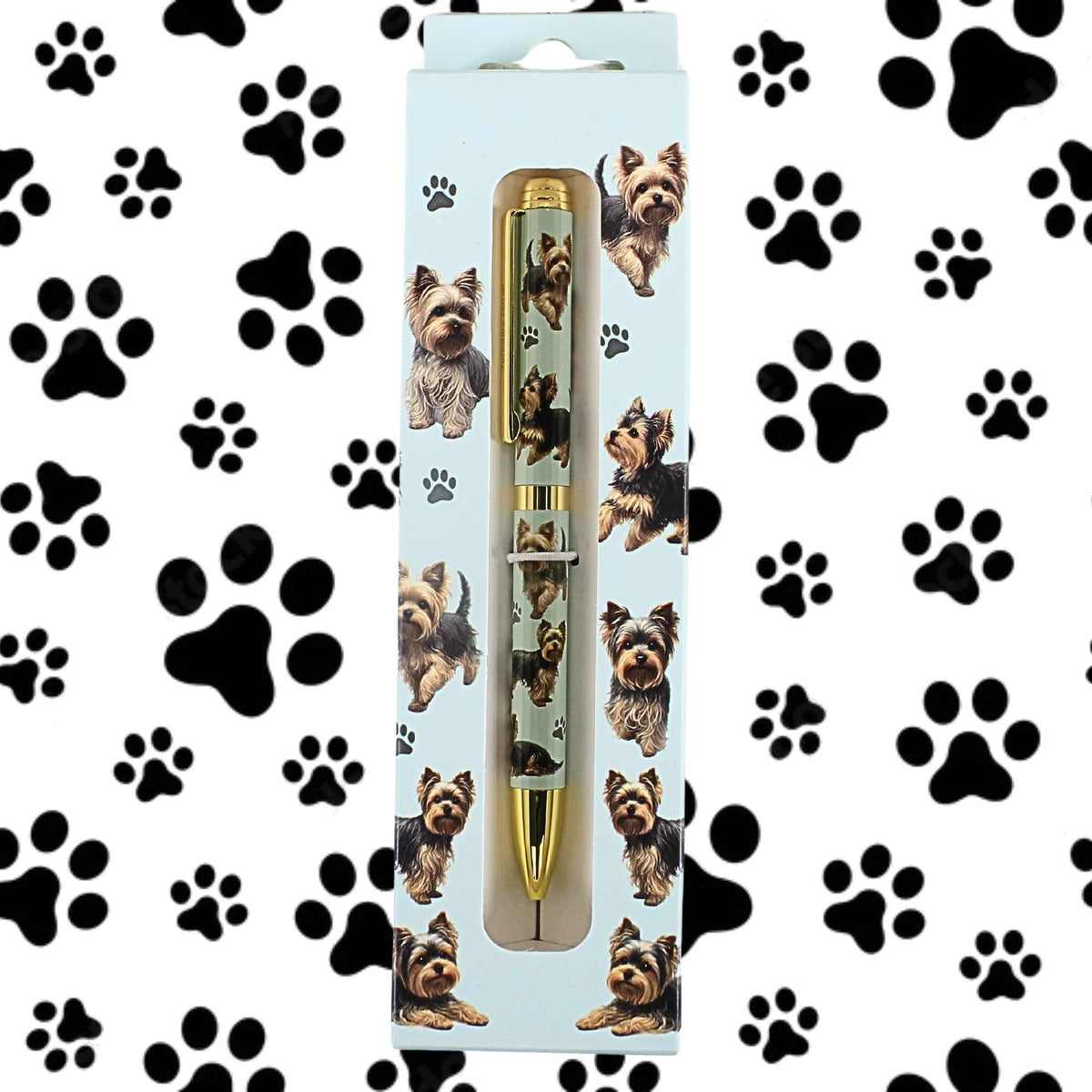 E & S Imports Yorkie, Teal Ballpoint Pen - - SBKGifts.com