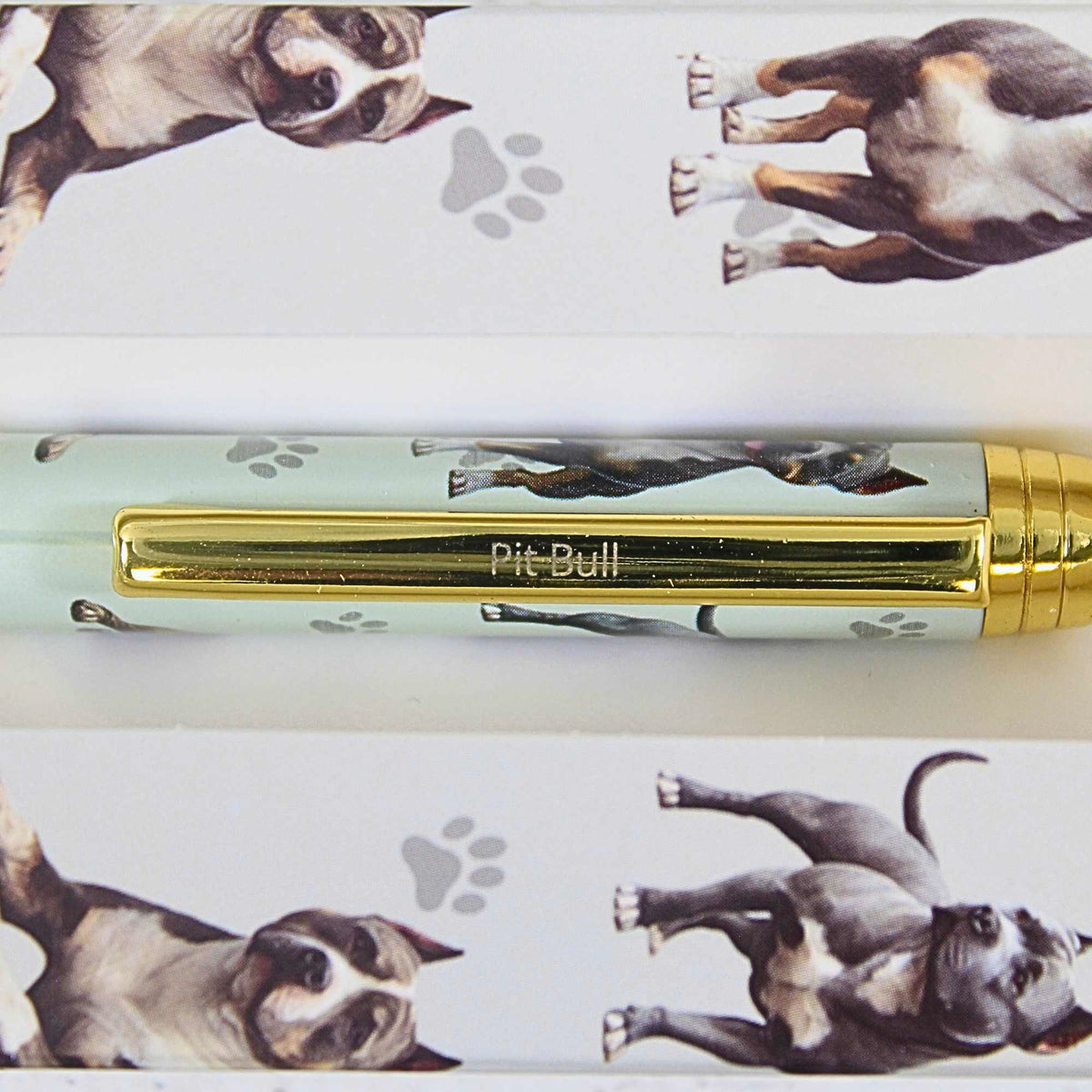 E & S Imports Brindle And White Pit Bull Ballpoint Pen - - SBKGifts.com
