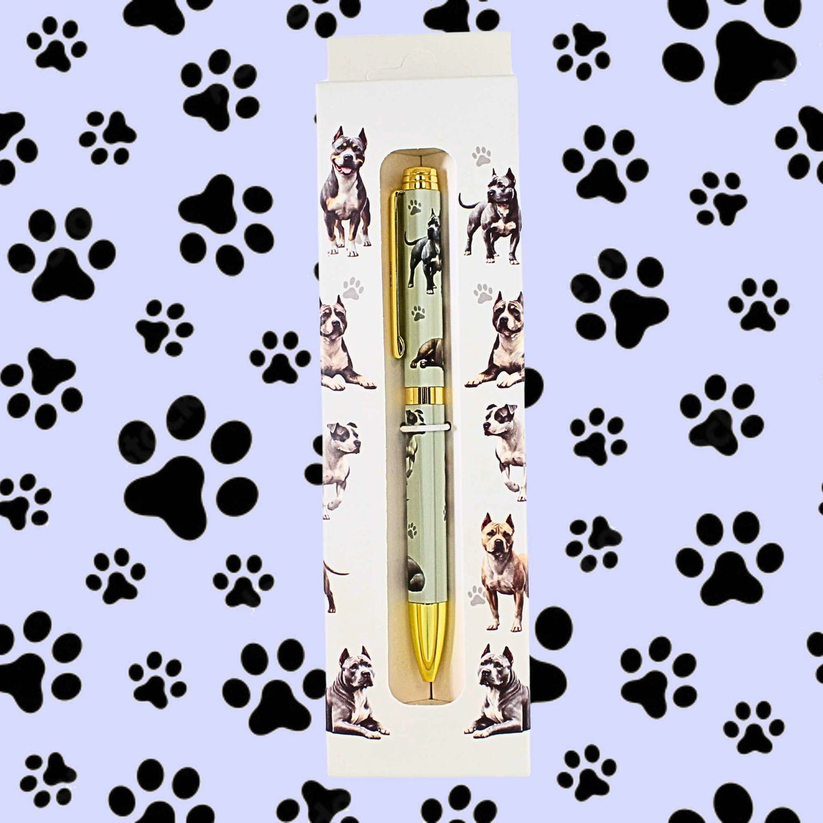 E & S Imports Brindle And White Pit Bull Ballpoint Pen - - SBKGifts.com