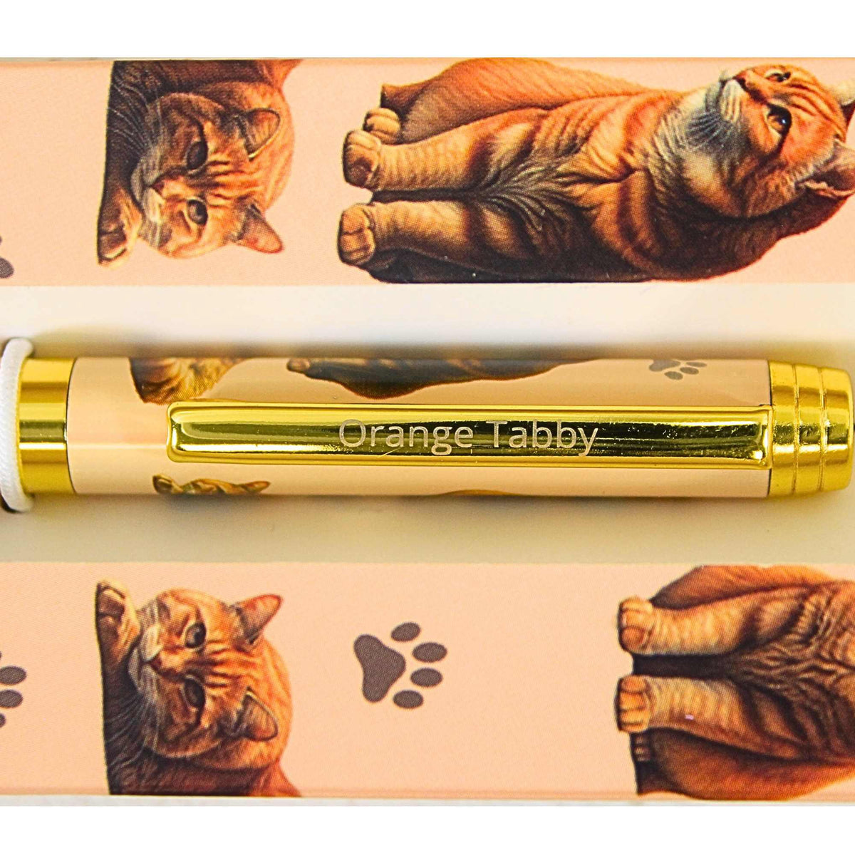 E & S Imports Orange Tabby Cat Ballpoint Pen - - SBKGifts.com