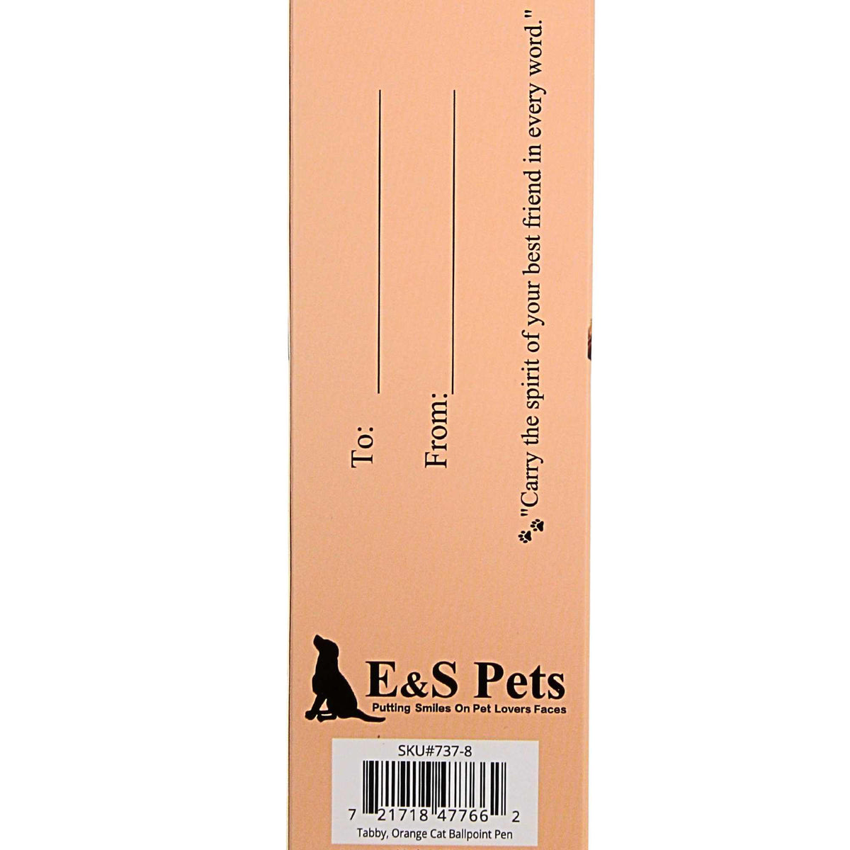 E & S Imports Orange Tabby Cat Ballpoint Pen - - SBKGifts.com