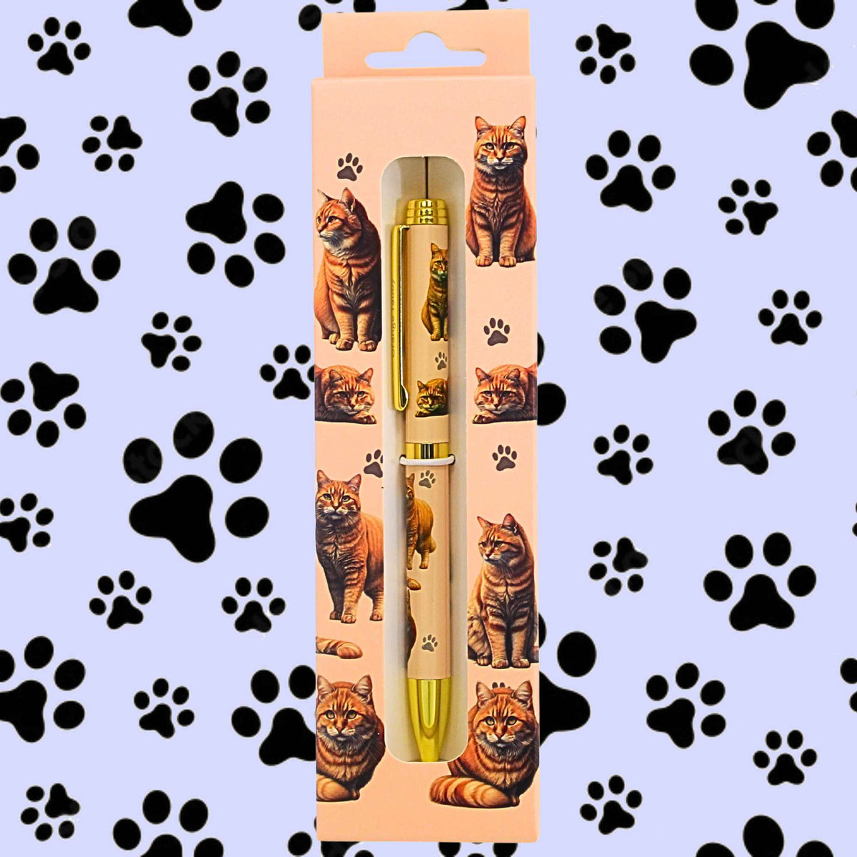 E & S Imports Orange Tabby Cat Ballpoint Pen - - SBKGifts.com
