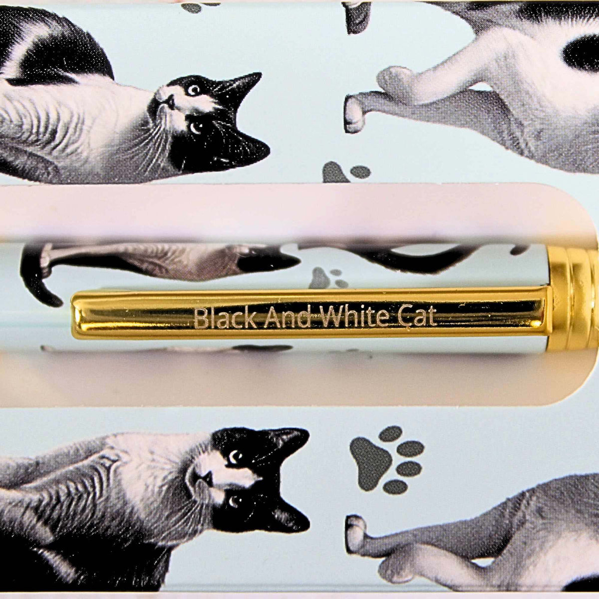 E & S Imports Black And White Cat Ballpoint Pen - - SBKGifts.com
