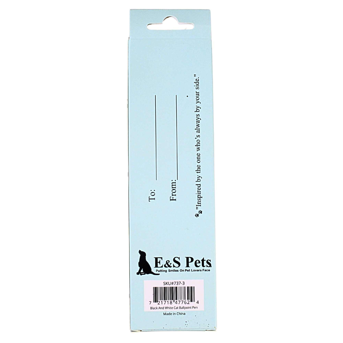 E & S Imports Black And White Cat Ballpoint Pen - - SBKGifts.com