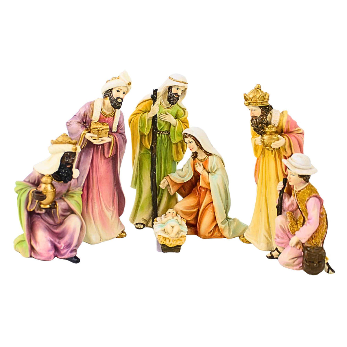 66608 7-Pc Resin Nativity Set C2361